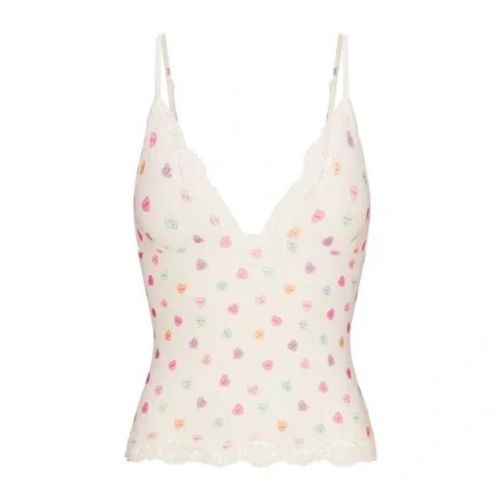 SKIMS - Fits Everybody Triangle Lace Cami - LARGE - NIB